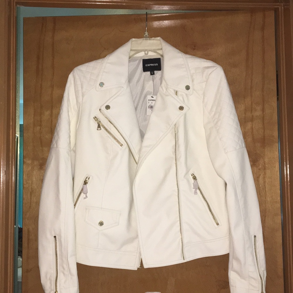 Faux leather jacket